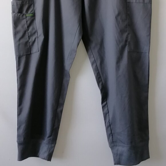 Landau Pro Flex Womens Gray Straight Leg Cargo Pocket Scrub Pants Size PXL - Picture 3 of 7